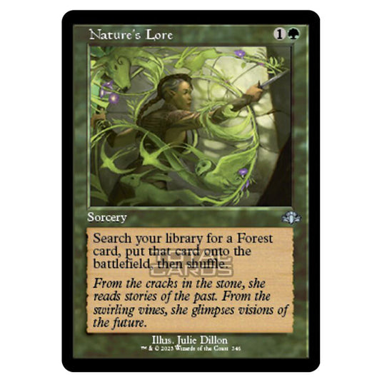 Magic The Gathering - Dominaria Remastered - Nature's Lore (Retro Frame) - 346/261