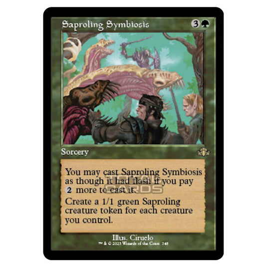 Magic The Gathering - Dominaria Remastered - Saproling Symbiosis (Retro Frame) - 348/261