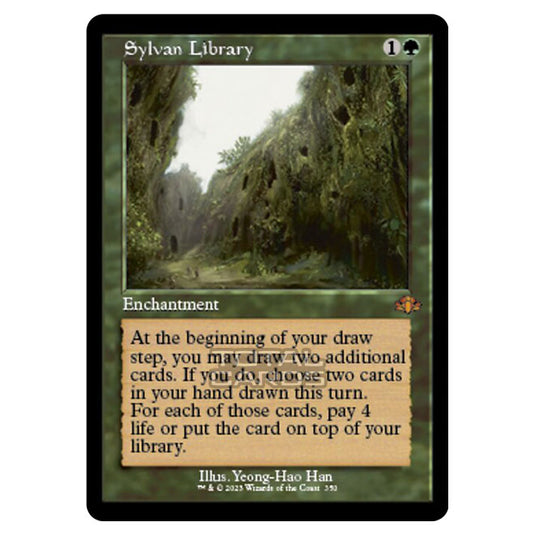 Magic The Gathering - Dominaria Remastered - Sylvan Library (Retro Frame) - 350/261