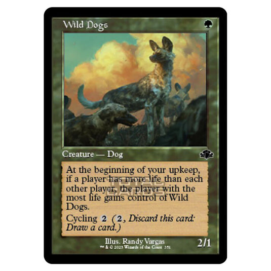 Magic The Gathering - Dominaria Remastered - Wild Dogs (Retro Frame) - 351/261