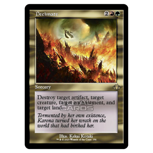 Magic The Gathering - Dominaria Remastered - Decimate (Retro Frame) - 356/261