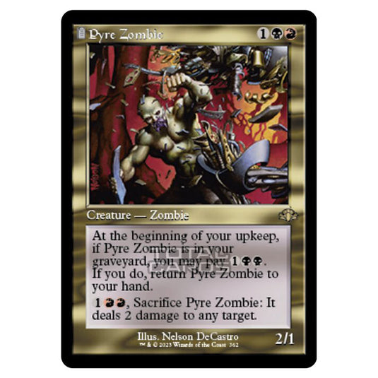 Magic The Gathering - Dominaria Remastered - Pyre Zombie (Retro Frame) - 362/261