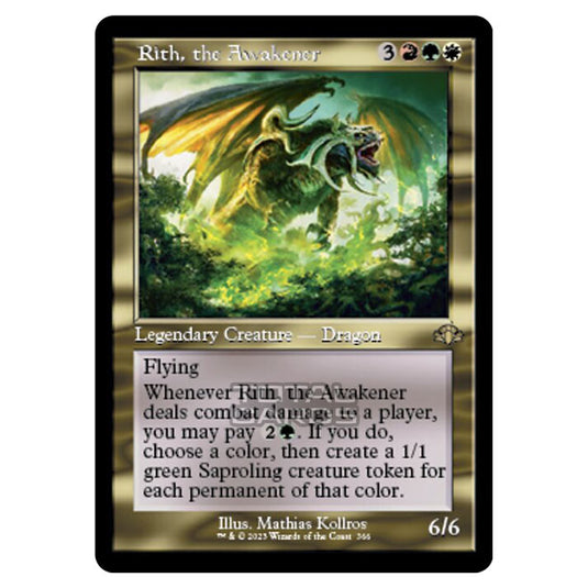 Magic The Gathering - Dominaria Remastered - Rith, the Awakener (Retro Frame) - 366/261