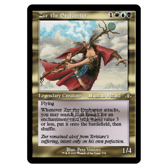 Magic The Gathering - Dominaria Remastered - Zur the Enchanter (Retro Frame) - 374/261