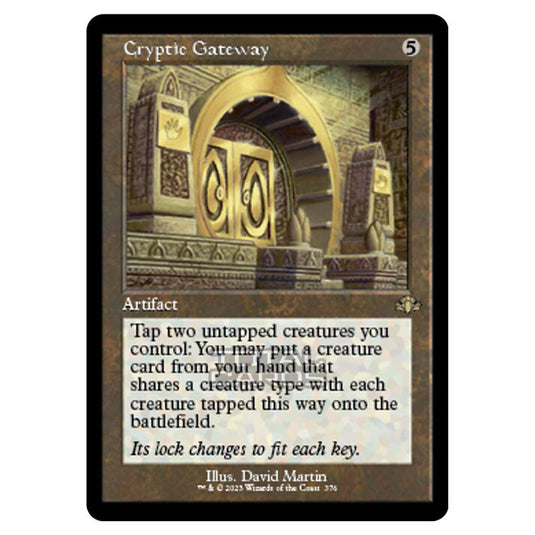 Magic The Gathering - Dominaria Remastered - Cryptic Gateway (Retro Frame) - 376/261