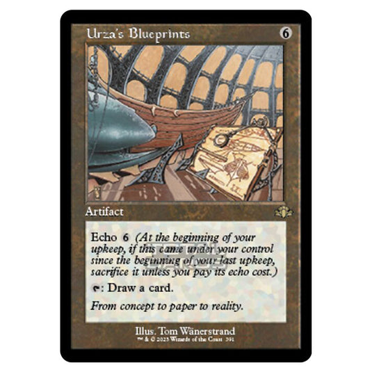 Magic The Gathering - Dominaria Remastered - Urza's Blueprints (Retro Frame) - 391/261