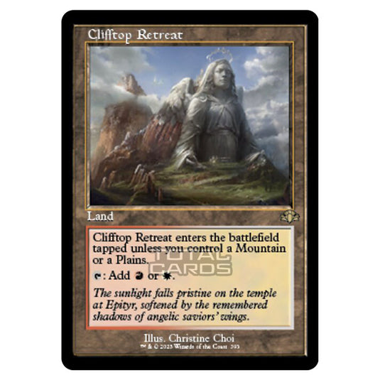 Magic The Gathering - Dominaria Remastered - Clifftop Retreat (Retro Frame) - 393/261