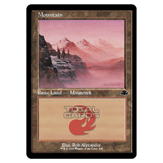 Magic The Gathering - Dominaria Remastered - Mountain (Retro Frame) - 408/261