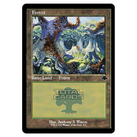 Magic The Gathering - Dominaria Remastered - Forest (Retro Frame) - 411/261