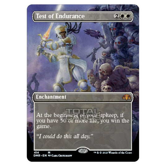 Magic The Gathering - Dominaria Remastered - Test of Endurance (Alternate-Art Borderless Card) - 414/261