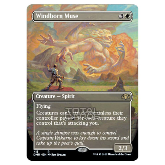 Magic The Gathering - Dominaria Remastered - Windborn Muse (Alternate-Art Borderless Card) - 415/261