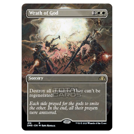 Magic The Gathering - Dominaria Remastered - Wrath of God (Alternate-Art Borderless Card) - 416/261