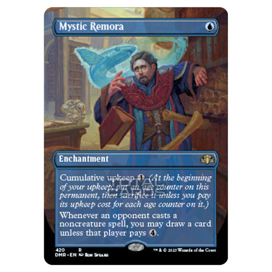 Magic The Gathering - Dominaria Remastered - Mystic Remora (Alternate-Art Borderless Card) - 420/261