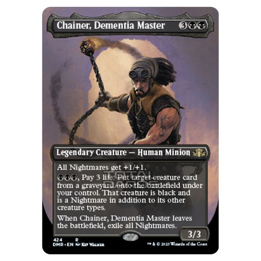 Magic The Gathering - Dominaria Remastered - Chainer, Dementia Master (Alternate-Art Borderless Card) - 424/261