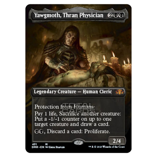 Magic The Gathering - Dominaria Remastered - Yawgmoth, Thran Physician (Alternate-Art Borderless Card) - 431/261