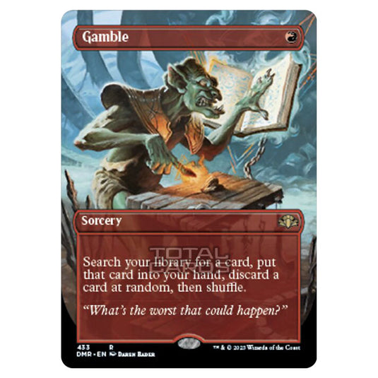 Magic The Gathering - Dominaria Remastered - Gamble (Alternate-Art Borderless Card) - 433/261