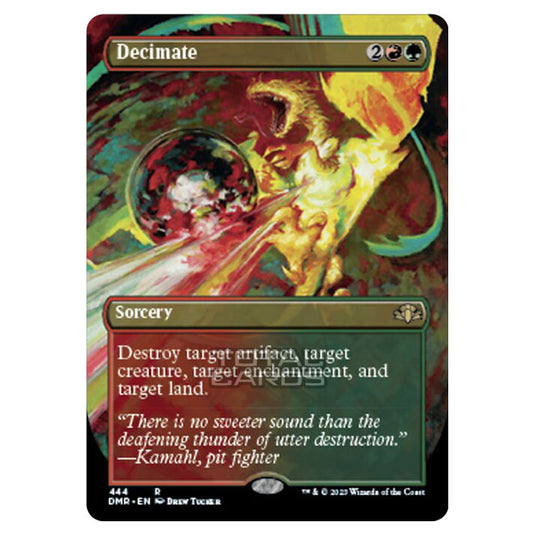 Magic The Gathering - Dominaria Remastered - Decimate (Alternate-Art Borderless Card) - 444/261