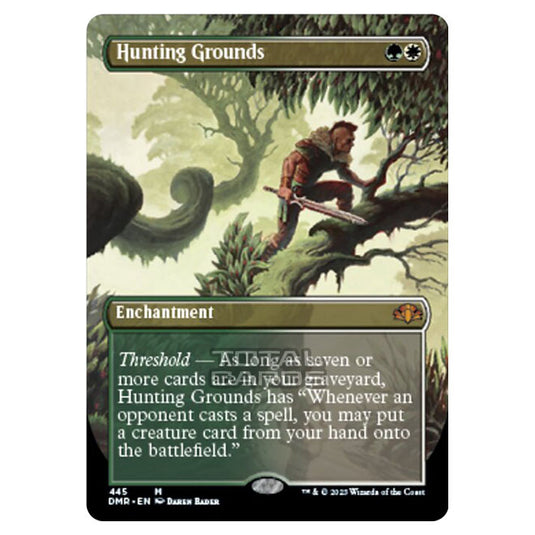 Magic The Gathering - Dominaria Remastered - Hunting Grounds (Alternate-Art Borderless Card) - 445/261