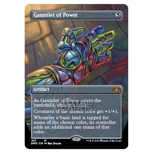 Magic The Gathering - Dominaria Remastered - Gauntlet of Power (Alternate-Art Borderless Card) - 447/261