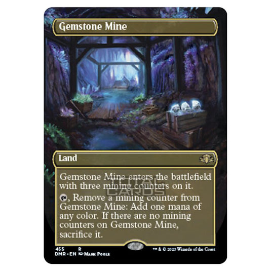 Magic The Gathering - Dominaria Remastered - Gemstone Mine (Alternate-Art Borderless Card) - 455/261