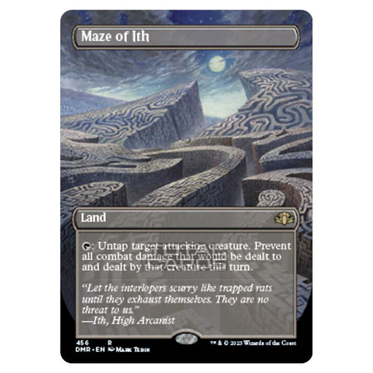 Magic The Gathering - Dominaria Remastered - Maze of Ith (Alternate-Art Borderless Card) - 456/261