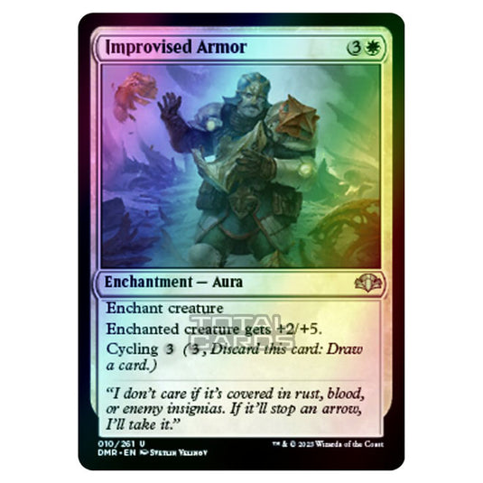 Magic The Gathering - Dominaria Remastered - Improvised Armor - 010/261 (Foil)