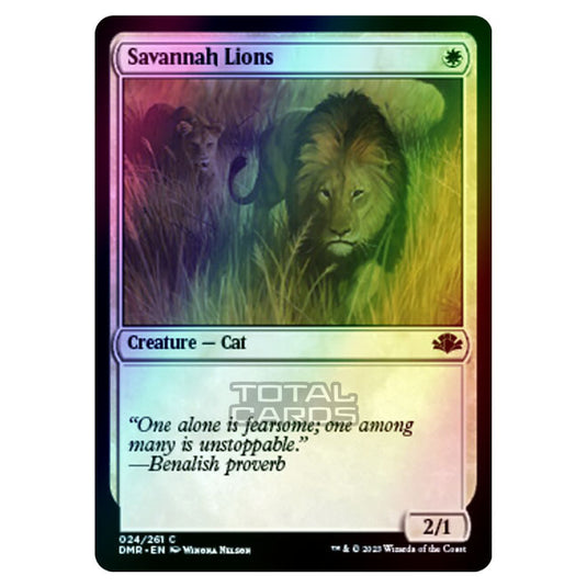 Magic The Gathering - Dominaria Remastered - Savannah Lions - 024/261 (Foil)