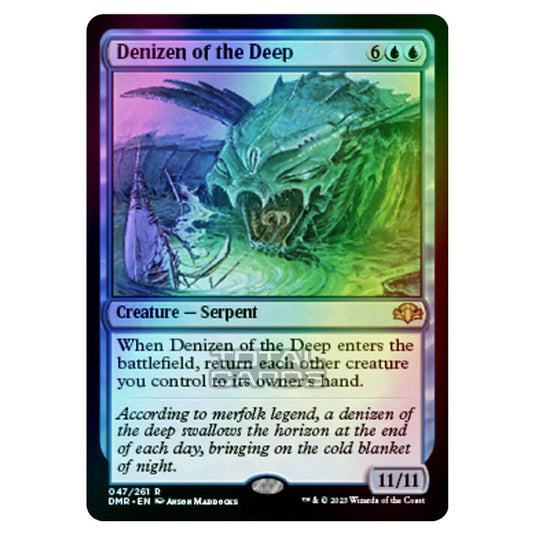 Magic The Gathering - Dominaria Remastered - Denizen of the Deep - 047/261 (Foil)