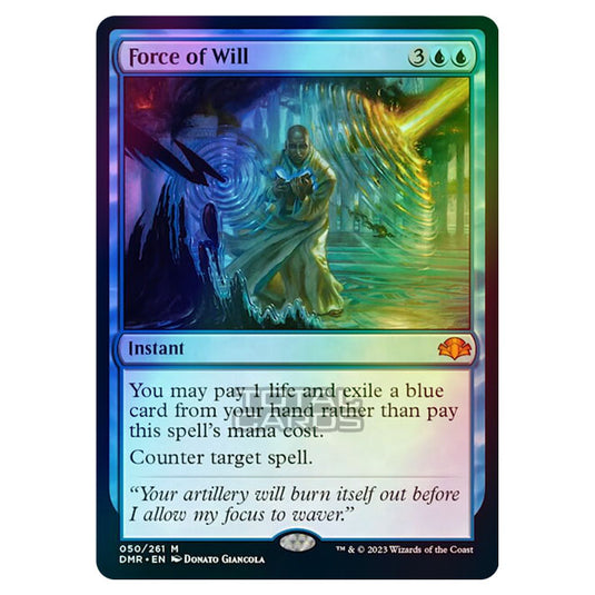 Magic The Gathering - Dominaria Remastered - Force of Will - 050/261 (Foil)