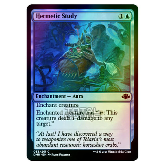 Magic The Gathering - Dominaria Remastered - Hermetic Study - 053/261 (Foil)