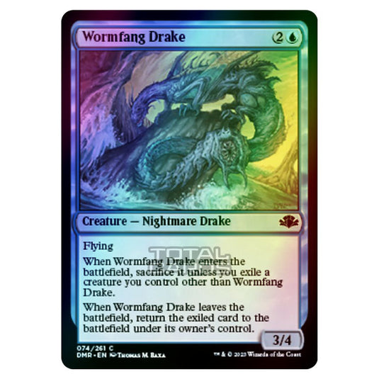 Magic The Gathering - Dominaria Remastered - Wormfang Drake - 074/261 (Foil)