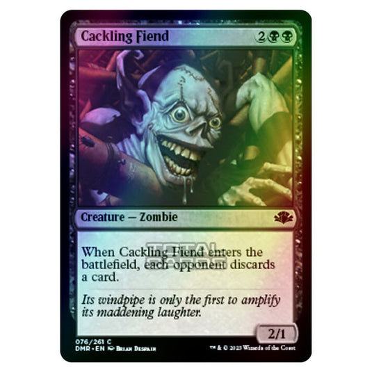 Magic The Gathering - Dominaria Remastered - Cackling Fiend - 076/261 (Foil)