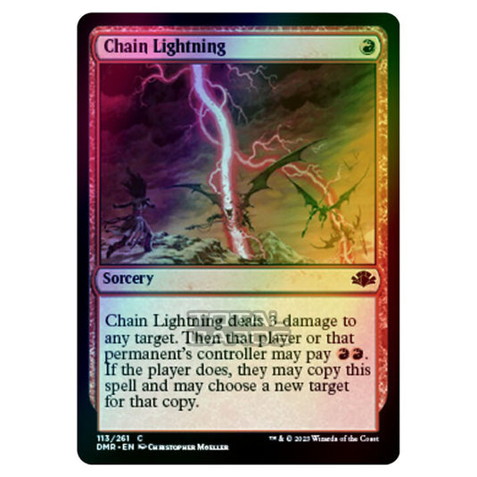 Magic The Gathering - Dominaria Remastered - Chain Lightning - 113/261 (Foil)