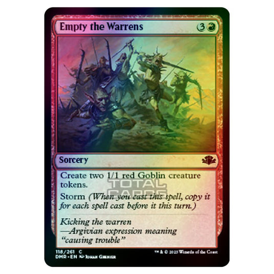 Magic The Gathering - Dominaria Remastered - Empty the Warrens - 118/261 (Foil)