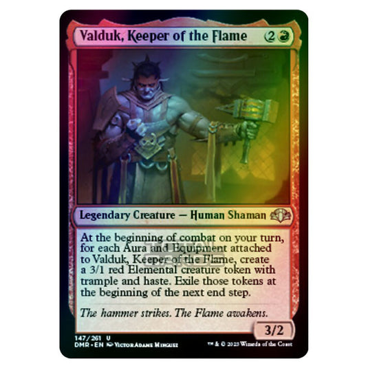 Magic The Gathering - Dominaria Remastered - Valduk, Keeper of the Flame - 147/261 (Foil)