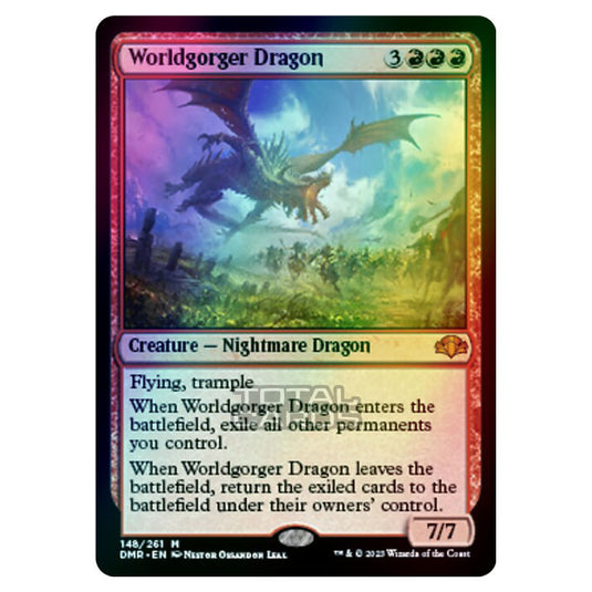 Magic The Gathering - Dominaria Remastered - Worldgorger Dragon - 148/261 (Foil)