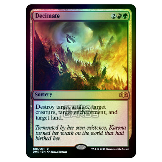 Magic The Gathering - Dominaria Remastered - Decimate - 188/261 (Foil)