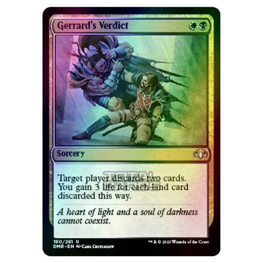 Magic The Gathering - Dominaria Remastered - Gerrard's Verdict - 190/261 (Foil)