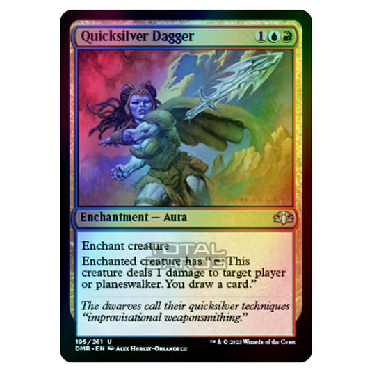 Magic The Gathering - Dominaria Remastered - Quicksilver Dagger - 195/261 (Foil)