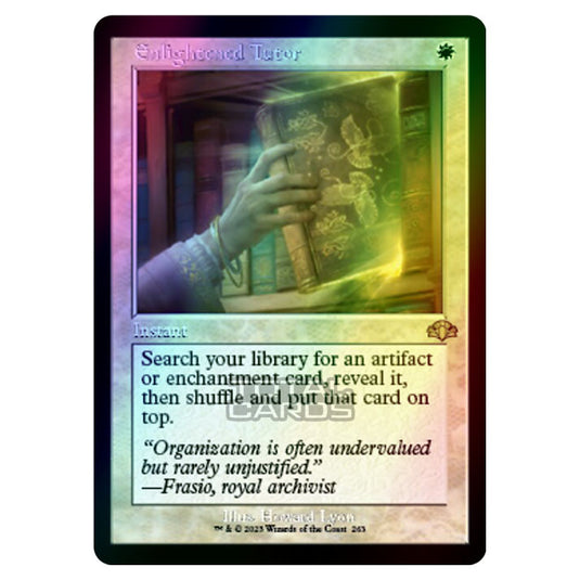 Magic The Gathering - Dominaria Remastered - Enlightened Tutor (Retro Frame) - 263/261 (Foil)