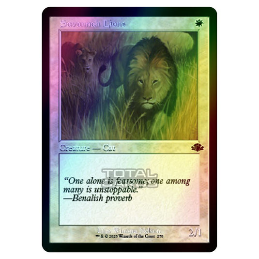 Magic The Gathering - Dominaria Remastered - Savannah Lions (Retro Frame) - 270/261 (Foil)