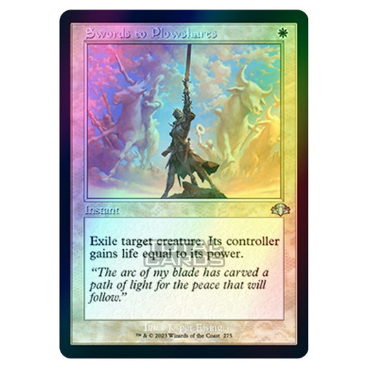 Magic The Gathering - Dominaria Remastered - Swords to Plowshares (Retro Frame) - 275/261 (Foil)