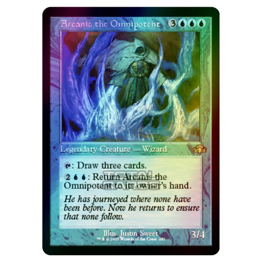 Magic The Gathering - Dominaria Remastered - Arcanis the Omnipotent (Retro Frame) - 280/261 (Foil)