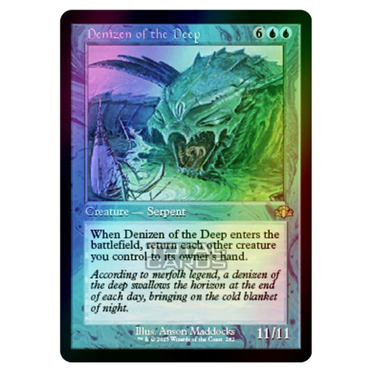 Magic The Gathering - Dominaria Remastered - Denizen of the Deep (Retro Frame) - 282/261 (Foil)