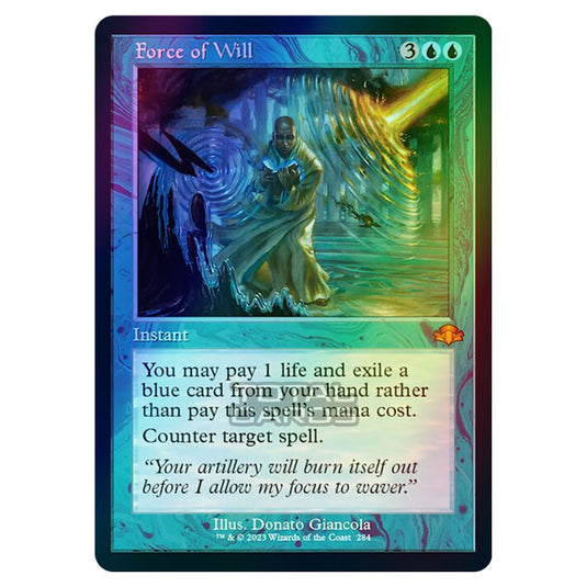 Magic The Gathering - Dominaria Remastered - Force of Will (Retro Frame) - 284/261 (Foil)