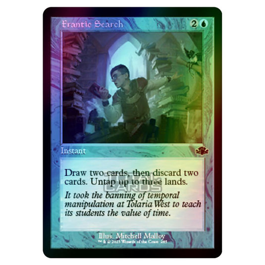 Magic The Gathering - Dominaria Remastered - Frantic Search (Retro Frame) - 285/261 (Foil)