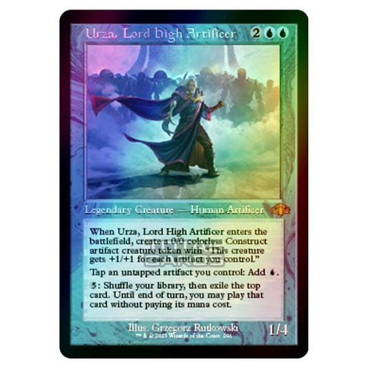 Magic The Gathering - Dominaria Remastered - Urza, Lord High Artificer (Retro Frame) - 296/261 (Foil)