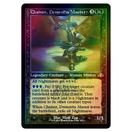 Magic The Gathering - Dominaria Remastered - Chainer, Dementia Master (Retro Frame) - 299/261 (Foil)