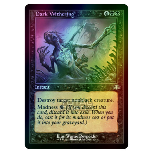 Magic The Gathering - Dominaria Remastered - Dark Withering (Retro Frame) - 301/261 (Foil)