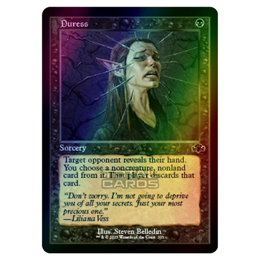 Magic The Gathering - Dominaria Remastered - Duress (Retro Frame) - 303/261 (Foil)